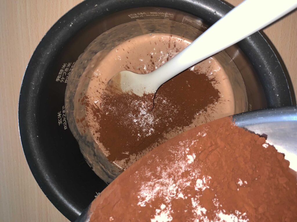 ガトーショコラ炊飯器ケーキ